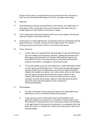Grant of Conservation Restriction/Easement (Shore Protection Structure Area) - New Jersey, Page 6