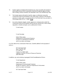 Grant of Conservation Restriction/Easement (Stormwater Management Strategies Protection Area) - New Jersey, Page 6