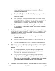 Grant of Conservation Restriction/Easement (Stormwater Management Strategies Protection Area) - New Jersey, Page 9