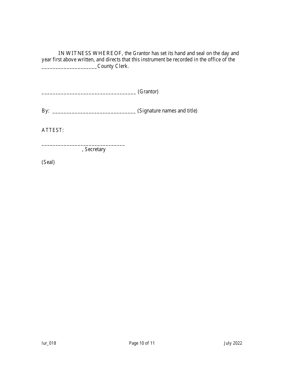 Grant of Conservation Restriction / Easement (Special Water Resource Protection Area) - New Jersey, Page 10
