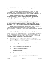 Grant of Conservation Restriction/Easement (Special Water Resource Protection Area) - New Jersey, Page 2