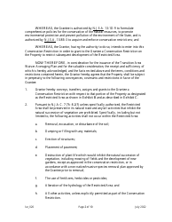 Grant of Conservation Restriction (Transition Area Waiver Averaging Plan) - New Jersey, Page 2