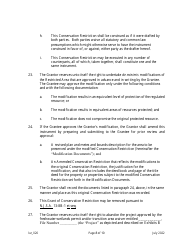 Grant of Conservation Restriction (Transition Area Waiver) - New Jersey, Page 8