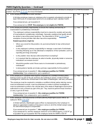 Form DRS PS274 Public Safety Employees&#039; Retirement System (Psers) Eligibility Worksheet - Washington, Page 2