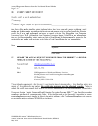 Form RFRM-1 Annual Request to Remove From the Residential Rental Market - New Hampshire, Page 2