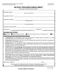 BFA Form 777 &quot;Nh Easy Provider Enrollment&quot; - New Hampshire