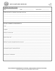 Form 272M Mobility Evaluation Form Wheelchair (Fee-For-Service (Ffs) Program Only - Not for Managed Care Program Use) - New Hampshire, Page 3