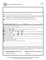 Form 272M Mobility Evaluation Form Wheelchair (Fee-For-Service (Ffs) Program Only - Not for Managed Care Program Use) - New Hampshire, Page 6