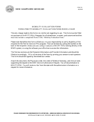 Form 272M Mobility Evaluation Form Wheelchair (Fee-For-Service (Ffs) Program Only - Not for Managed Care Program Use) - New Hampshire, Page 7
