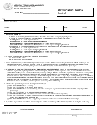 Document preview: Form GN-3 (SFN17262) Notice of Procedures and Rights - North Dakota