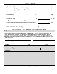 Vendor Application for Refund - Marked Fuel - Prince Edward Island, Canada, Page 2