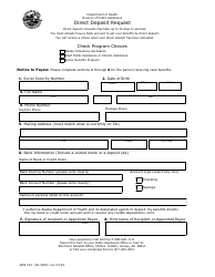 Document preview: Form GEN153 Direct Deposit Request - Alaska
