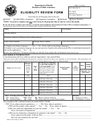 Form GEN72 Eligibility Review Form - Alaska