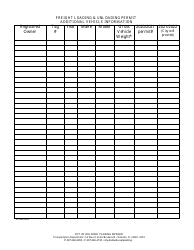 Application for Freight Loading and Unloading Permit - City of Orlando, Florida, Page 2