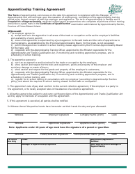 Apprenticeship Application Form - Prince Edward Island, Canada, Page 6