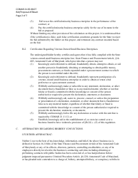 Bid/Proposal Affidavit - Maryland, Page 2