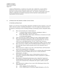 Bid/Proposal Affidavit - Maryland, Page 3