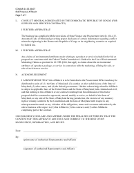 Bid/Proposal Affidavit - Maryland, Page 7