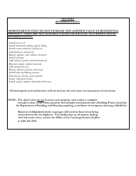 Single and Two Family Structure Application - Community Reinvestment Area Program - City of Cleveland, Ohio, Page 3