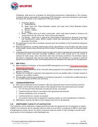 Pre-season Application and Agreement - Washington, Page 11