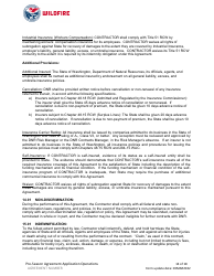 Pre-season Application and Agreement - Washington, Page 14