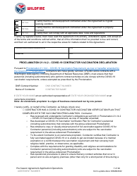 Pre-season Application and Agreement - Washington, Page 7