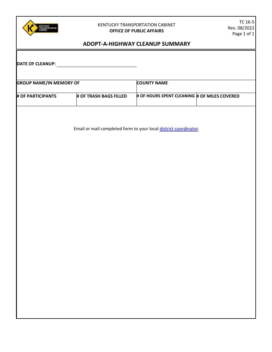 Form TC16-5 - Fill Out, Sign Online and Download Printable PDF ...