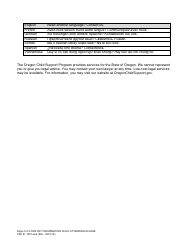 Form CSF01 1807 Contact Information: Child Attending School - Oregon, Page 2