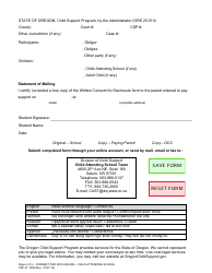 Form CSF01 1806 Consent for Disclosure: Child Attending School - Oregon, Page 2