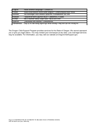 Form CFS08 0340C Redirection of Payments to Obligee Child Attending School - Oregon, Page 2