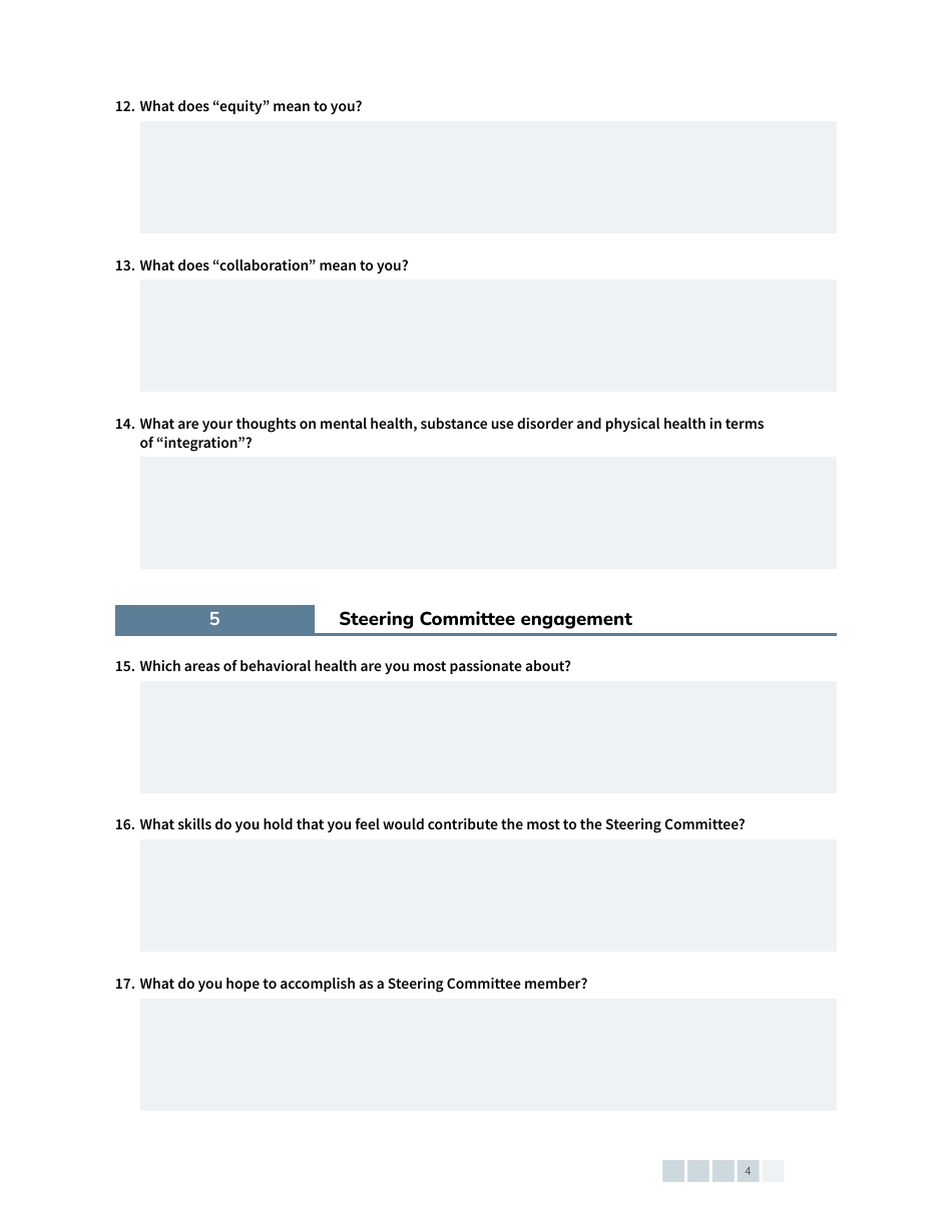 Form HCA82-0410 Office of Recovery Partnerships (Orp) Steering Committee Application - Washington, Page 4