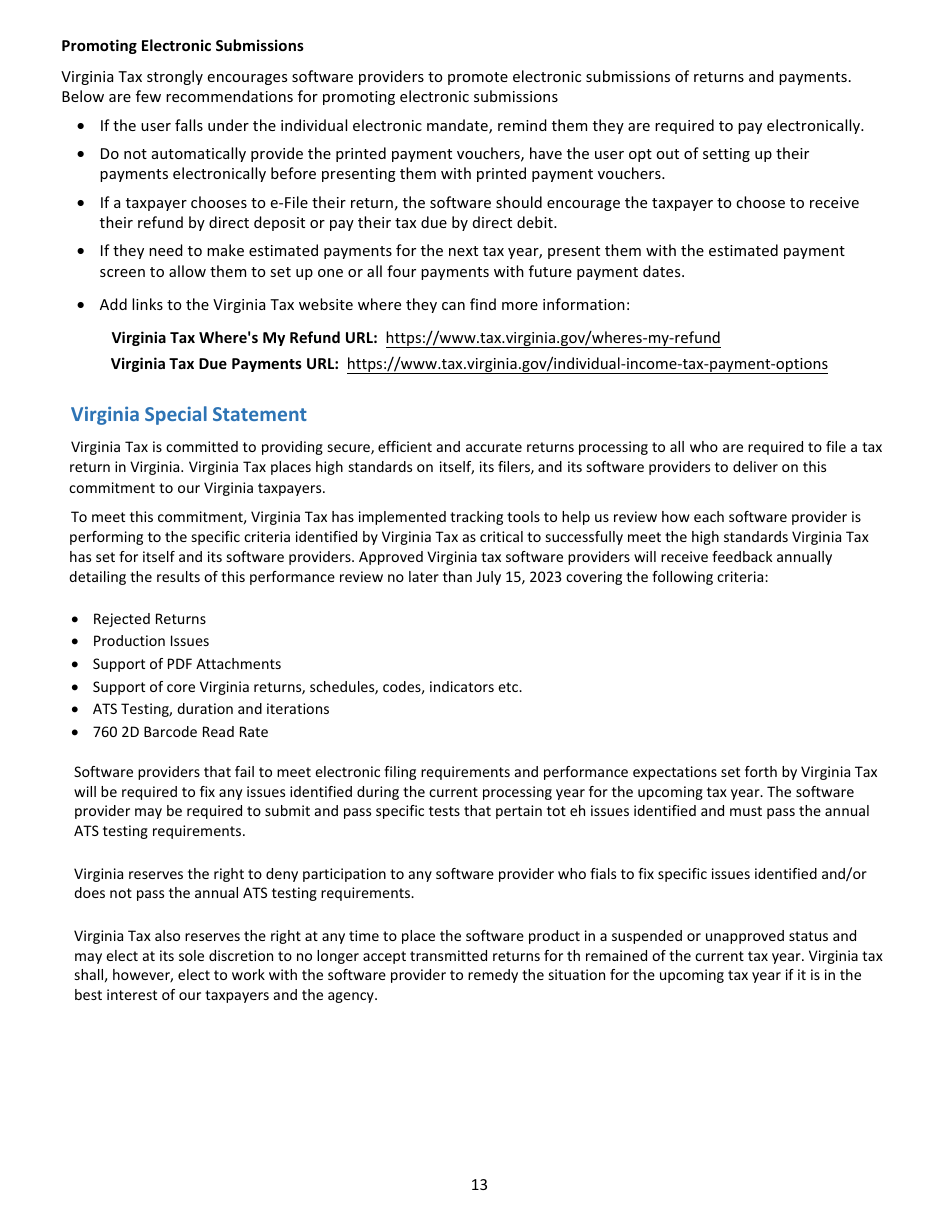 Tax Software Provider Letter of Intent - Virginia, Page 13