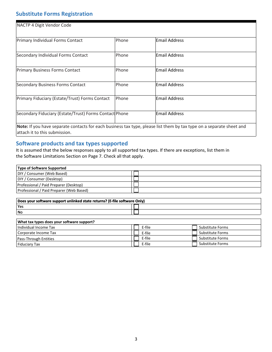 Tax Software Provider Letter of Intent - Virginia, Page 3