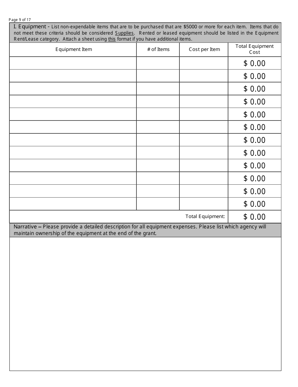 Edward Byrne Justice Assistance Grant (Jag) and Lottery Grant Application - North Dakota, Page 9