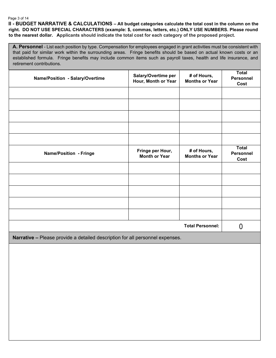 Project Safe Neighborhoods Grant Funds Request - North Dakota, Page 3