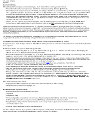 Form SFN52850 Witness Fee Reimbursement Request - North Dakota, Page 2