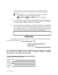 Petition for Protection From Stalking, Sexual Assault, or Human Trafficking Order - Kansas, Page 5