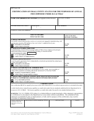 RPP Form 526 Certification of Small Entity Status for the Purposes of Annual Fees Imposed Under 20.3.16 Nmac - New Mexico, Page 2