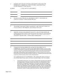 Commercial Hauler &amp; Special Waste Hauler Registration Form - New Mexico, Page 3