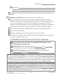 Form AOCDFGF2F Order Regarding Deferral or Waiver of Court Fees and Costs - Arizona, Page 3