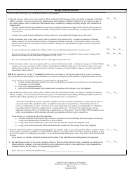 Application for Resident or Nonresident Reinsurance Intermediary Broker or Manager - Louisiana, Page 3