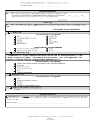 Application for Individual Insurance Producer, Consultant, Public or Claims Adjuster License - Louisiana, Page 3
