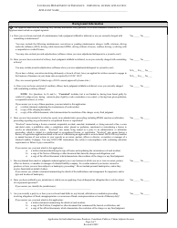 Application for Individual Insurance Producer, Consultant, Public or Claims Adjuster License - Louisiana, Page 4
