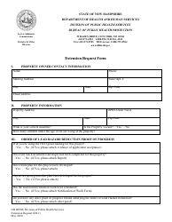 Document preview: Form ER-1 Extension Request Form - New Hampshire