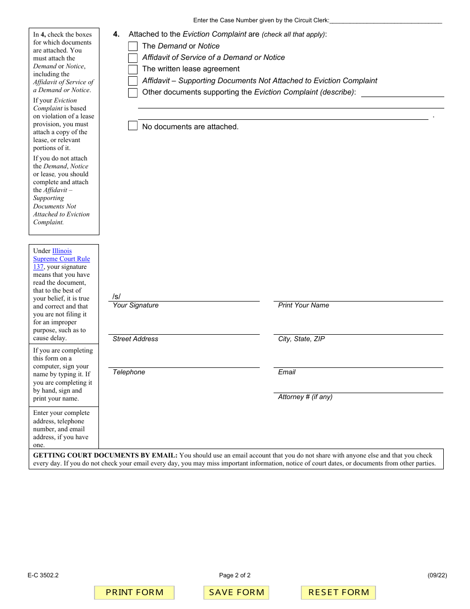 Form E-C3502.2 - Fill Out, Sign Online and Download Fillable PDF ...