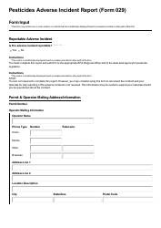 ADEM Form 029 Npdes Pesticide Adverse Incident Report - Alabama, Page 3