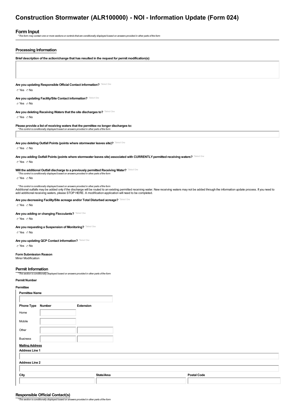 ADEM Form 024 Notice of Intent - Npdes General Permit Number Alr100000 (Construction Stormwater) - Alabama, Page 12