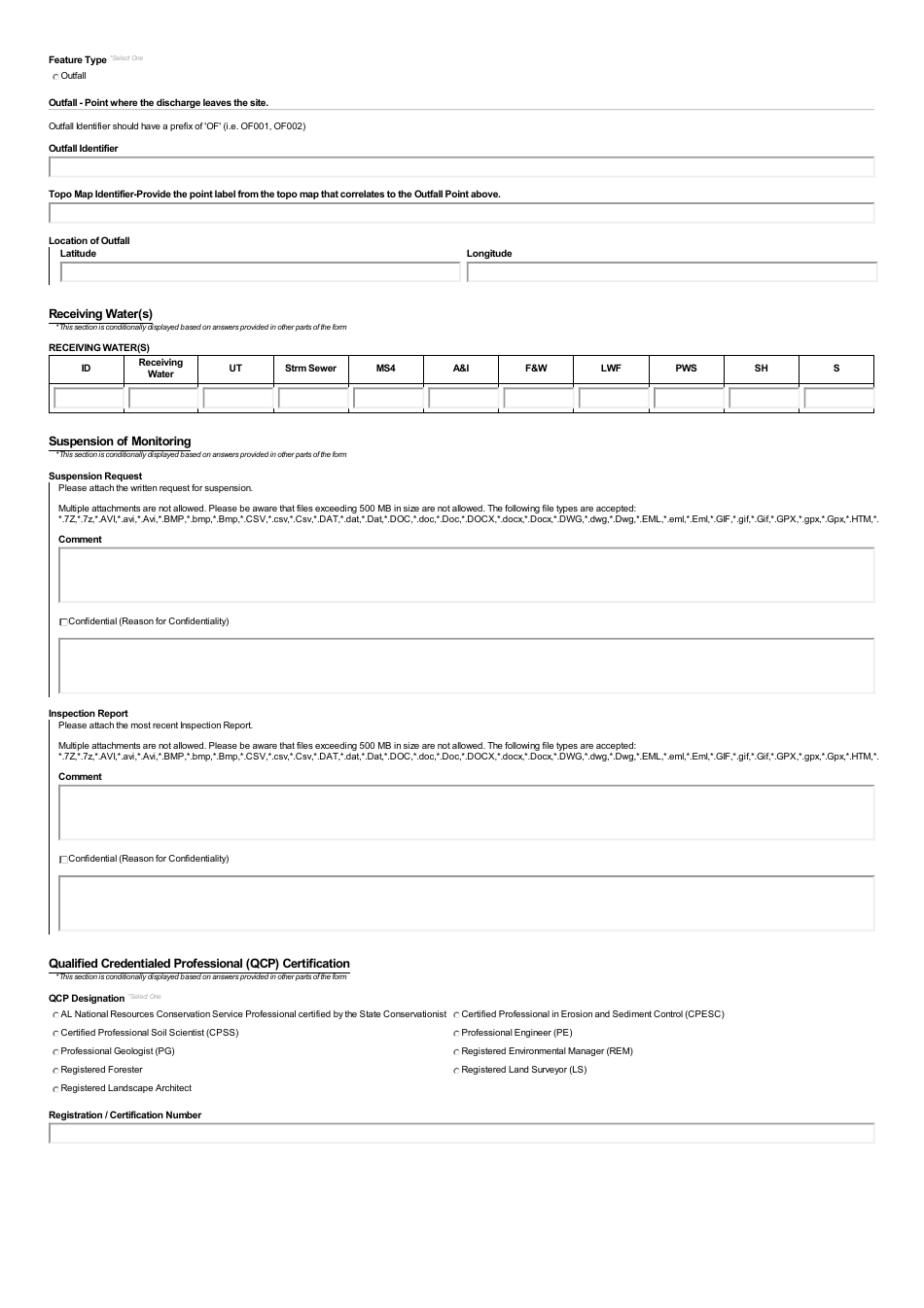 ADEM Form 024 Notice of Intent - Npdes General Permit Number Alr100000 (Construction Stormwater) - Alabama, Page 16