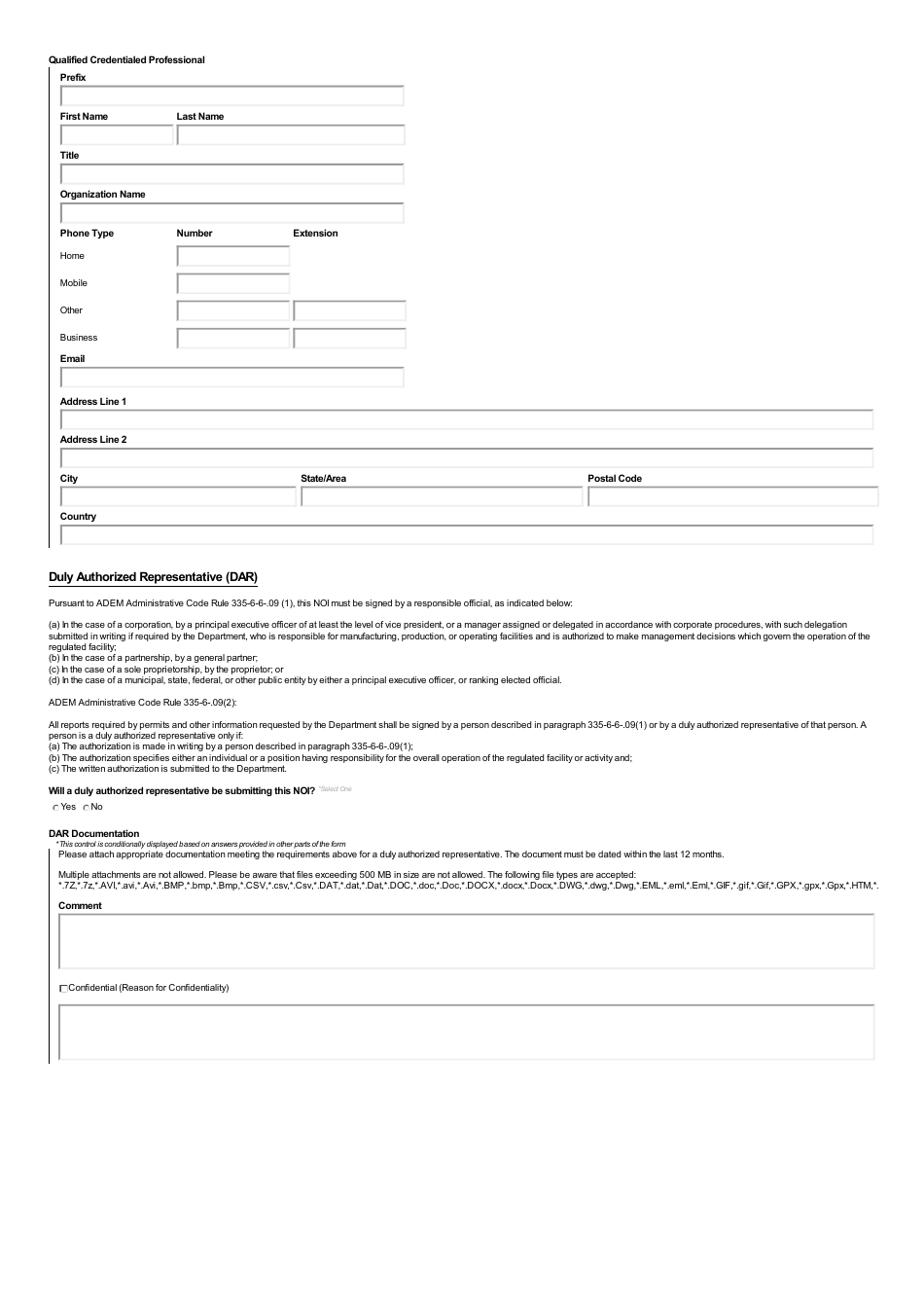 ADEM Form 024 Notice of Intent - Npdes General Permit Number Alr100000 (Construction Stormwater) - Alabama, Page 17