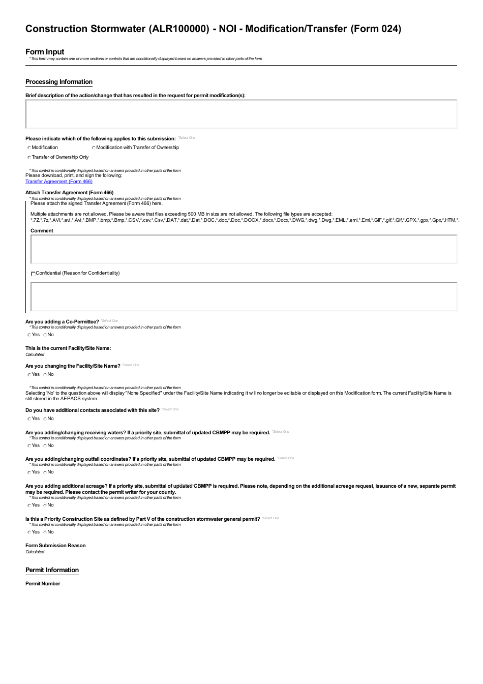 ADEM Form 024 Notice of Intent - Npdes General Permit Number Alr100000 (Construction Stormwater) - Alabama, Page 20